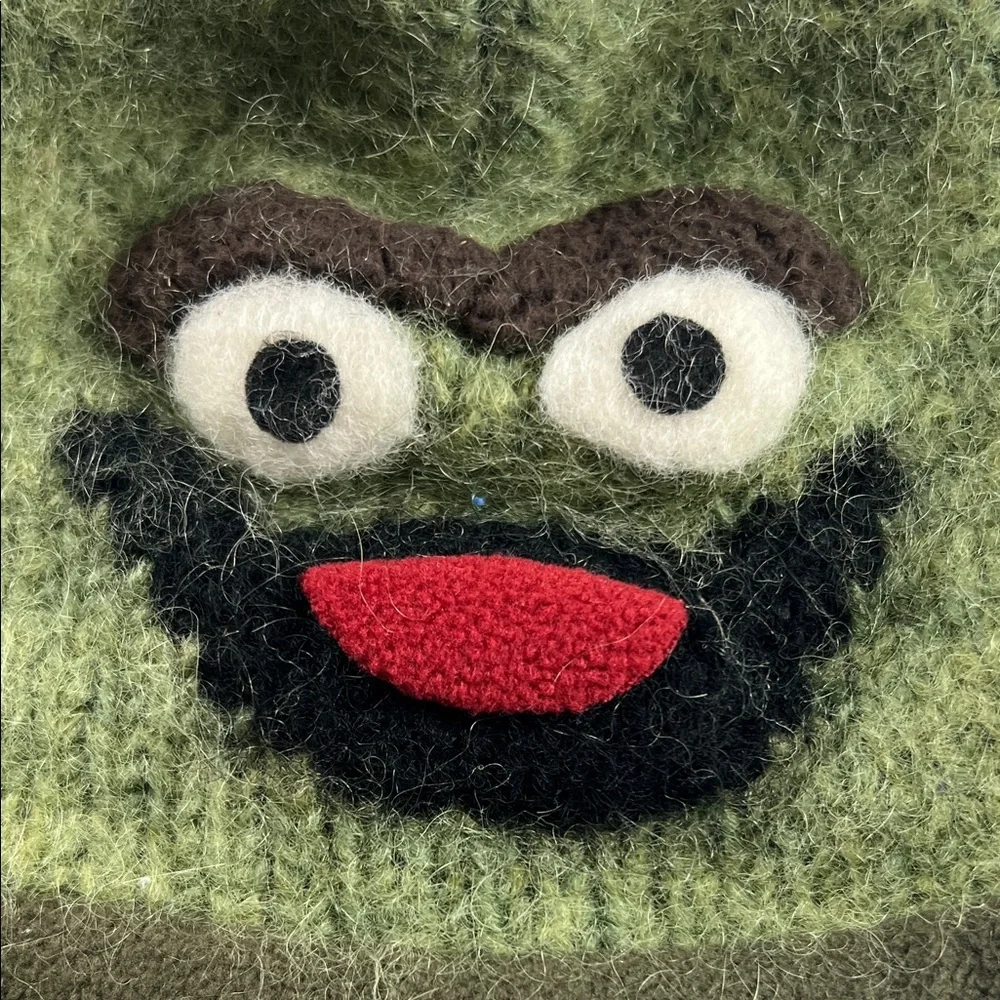 Kids Green‎ Fuzzy Character Earflap Hat
